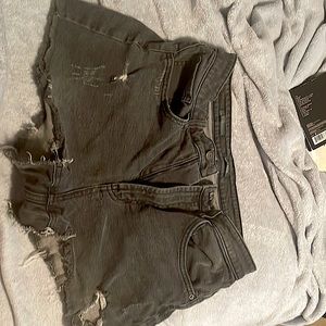Wild fable black jean shorts highest rise mom shorts